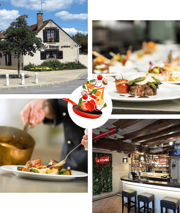 Un restaurant pour la famille et les événements, Le Village, à Maurepas près de Versailles - Yvelines (78)
