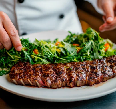 Viandes et grillades françaises à déguster au Restaurant Le Village à Maurepas, à 20 mn de Versailles dans les Yvelines (78)