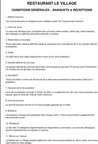 MENUS GROUPES & RÉCEPTIONS